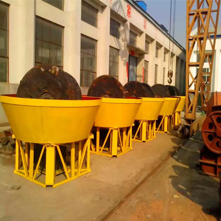 Wet Pan Mill Grinder for Small Scale Gold Mining Equipment