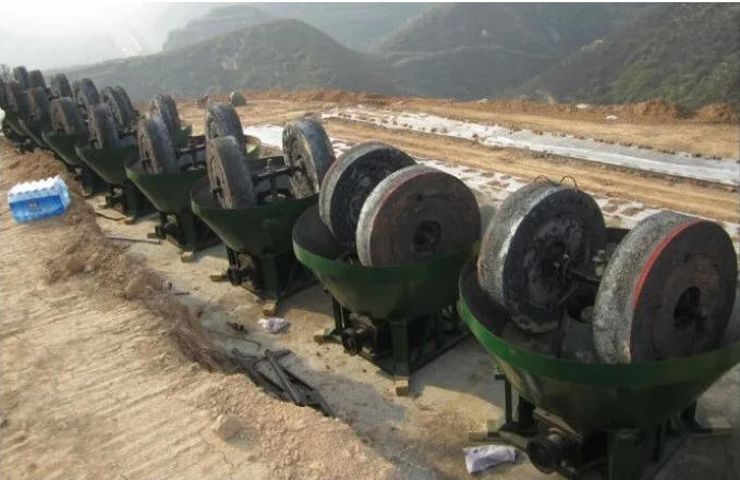 China 1200 Wet Pan Mill Grinding Machine for Gold